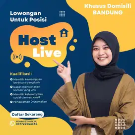 Loker hostlive tiktok