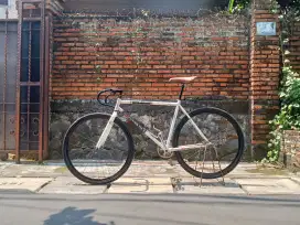 Sepeda fixie brain putih