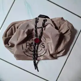 Tas Sling Bag Wanita Little Paris Warna Khaki Original