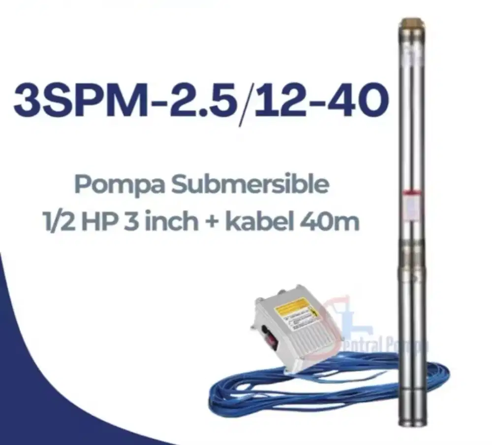 ELECTRA 3SPM2.5/12-40 Pompa Submersible Satelit 1/2 HP 3in 3