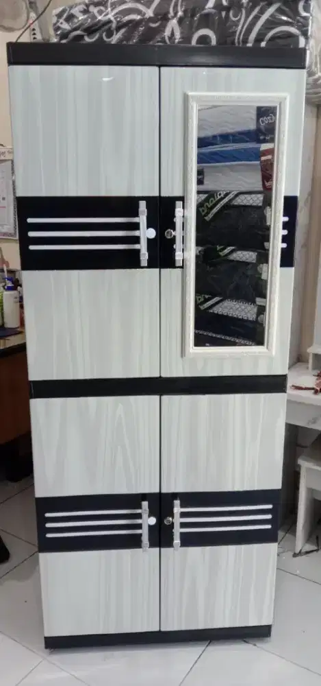 Lemari plastik jumbo naiba full rak