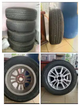Velg lengkap dengan ban Avanza Xenia 2012