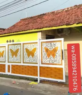 Pagar dorong plat Laser cating