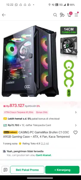 Kesing PC gamemax coc
