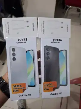 READY NEW SAMSUNG A16 NFC 8/128GB FREE ADAPTER ORI GARANSI RESMI