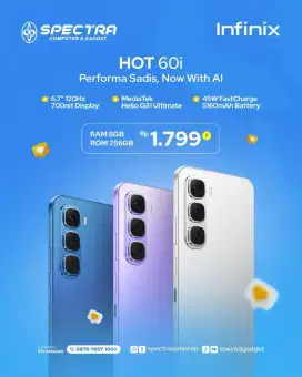 infinix Hot 60i 8/286Gn new Bergaransi resmi Indonesia