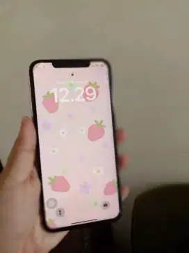 Iphone xs max putih silver 64gb mulus
