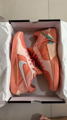 sepatu basket BARU nike sabrina 2 peach eu44 original box