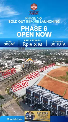Studio Loft Murah 3 lantai Hanya 6 M Hadap Jalan Raya langsung
