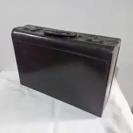 Vintage Caroll Leather Suitcase • Koper Tangan Kulit Hardcase Jadul