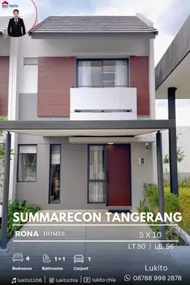 New Cluster Rona Homes Summarecon Tangerang Start 750 Jutaan