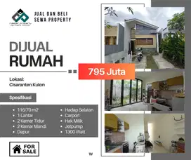 Rumah di Cisaranten Kulon – Lingkungan Asri, Cocok untuk Keluarga