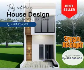 Rumah 2 lantai 300 juta an dengan fungsi Hunian dan Sewa Guesthouse