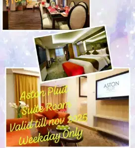 Dijual: 1 voucher hotel Aston Pluit, Suite Room, weekday valid smp Nov