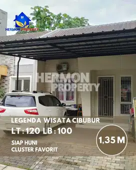Rumah 1 Lantai Minimalis Lokasi favorit di Legenda Wisata , Harga Nego