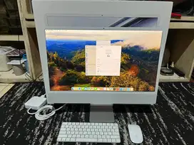 iMac 24 inch M3 Silver Resmi iBox Fullset Original 8Gb 256Gb Mulus
