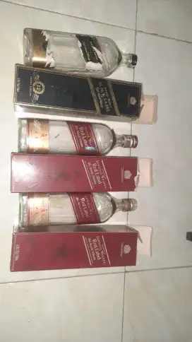 Botol Whiskey Bekas Johnnie Walker