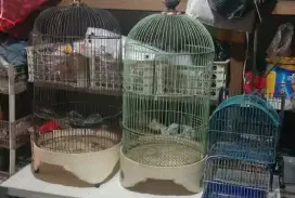 Kandang burung besi 6 pcs
