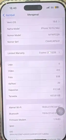 IP 16 PRO MAX 512 Gb