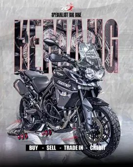 (STNK & BPKB ready) Triumph Tiger 800 XCX tahun 2015 Warna Blue