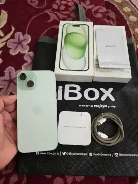iphone 15 128gb resmi iBox,mulus like new,fulset original,istimewa