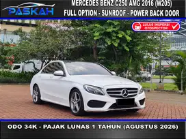 PAJAK=08-2026 Bunga=5% Odo=34k Mercedes Benz C250 AMG Full Option 2016