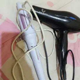 Hair dryer dan alat keriting rambut