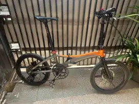 Sepeda lipat 2x10 speed siap gowes