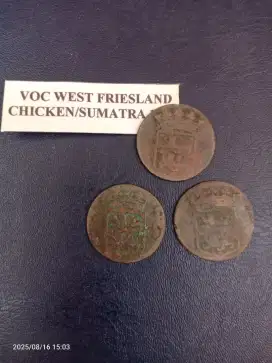 Uang Coin VOC West Friesland Chiken-Sumatra