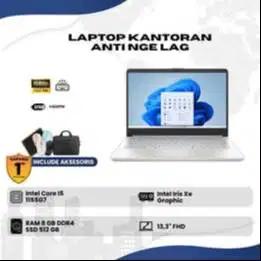Laptop Kantoran 14s Intel Core i5 Ram 8GB Ssd 512GB Layar 13,3 inch