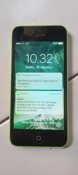 Iphone 5c 16gb 4g buat koleksi