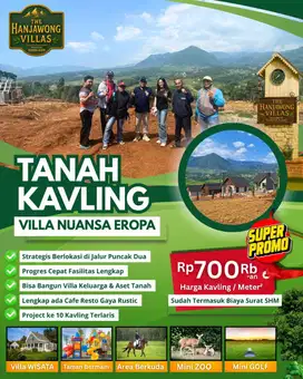 Tanah murah puncak dua the hanjawong villas