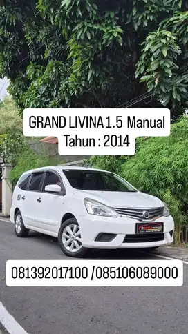 GRAND LIVINA 1.5 Manual
Tahun : 2014 ,,plat AD