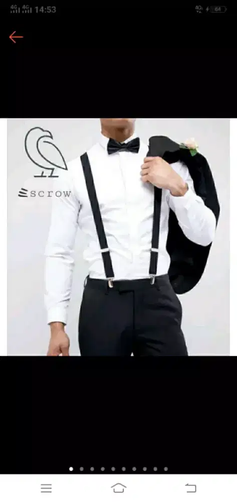 Paket Suspender + Dasi kupu kupu