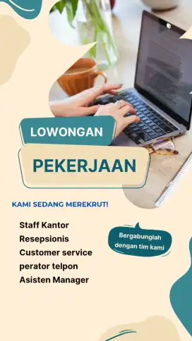 Saat ini kantor membutuhkan