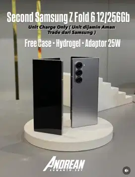 Second Samsung Z Fold 6 12/256Gb, Kelengkapan Unit Charge Only