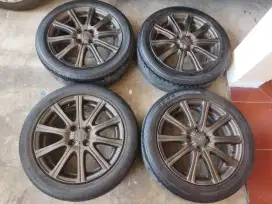 4velg honda R16 pcd100 lbr6+ ban 185/55