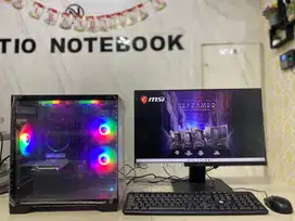 PC+MONITOR MSI-7E44 INTEL CORE I3-14100F RAM 16GB SSD 256 GB HDD 500