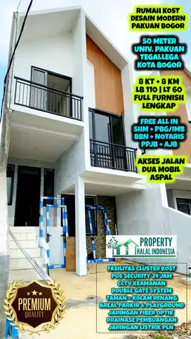 Jual Rumah Kost Dekat Univ Pakuan Kota Bogor Full Furnished SHM All In