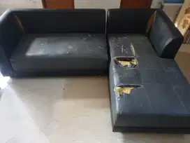 Kursi Sofa L 2pieces besar tebal