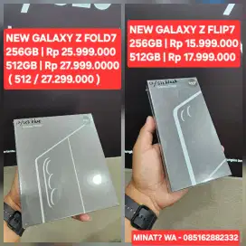 NEW GALAXY FOLDABLE 7 ( Z FOLD7 | Z FLIP7 ) PROMO DISKON 2,5JT