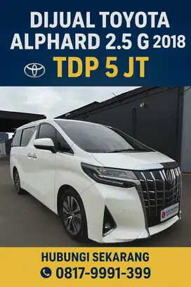 Alphard G 2018 Putih TDP 5jt Toyota 2.5 2019 Putih Transformers Vellfi