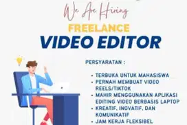 Dibutuhkan Editor Creator Video Freelance News Berita