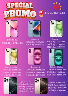 Promo iPhone Baru Garansi Resmi!