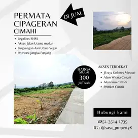 Tanah Cipageran Cimahi View Kota Bandung cocok untuk hunian
