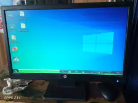 jual monitor mrek hp 20inci kondisi garis halus