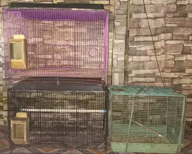 Kandang lovebird semua 200 dpt 3 kandang