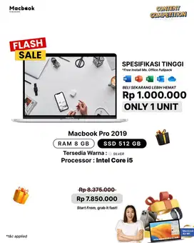Macbook Pro 2019 RAM 16/512 i5