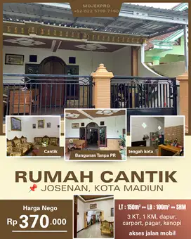 Rumah Cantik Siap Huni di Josenan Madiun