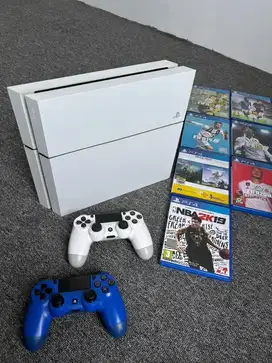 Playstation 4 White 2 stik ps4 30 game permanen GTA 5 FC 25 dll PS 4